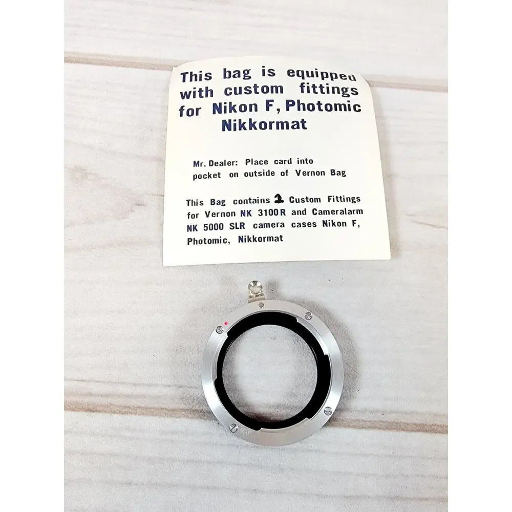 IN Aluminum Lens Adapter Ring for Bellows Focusing Attachment Nikon F, Photomic